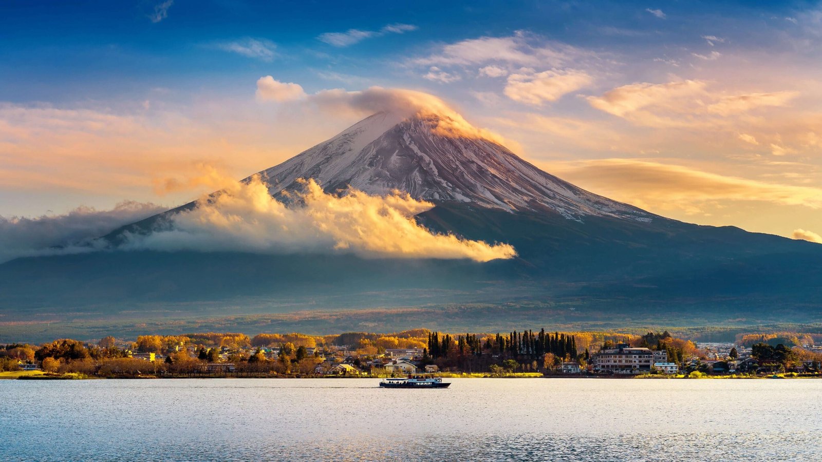 fuji-mountain-kawaguchiko-lake-sunset